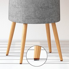 ALIMITOPIA 40pcs Screw-on Furniture Felt Pad Chair Glide 20mm(Brown), Brown