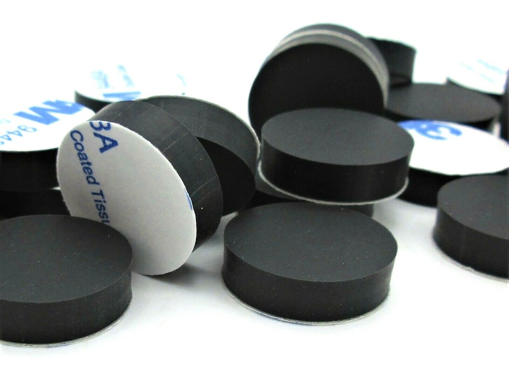 3/4″ Dia x 3/16″ Tall Peel & Stick Silicone Feet for Speakers, Amps & Racks