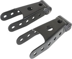 2PCS Black 6400 Lowering Shackle Rear Kit Replacement for Chevy and GMC
