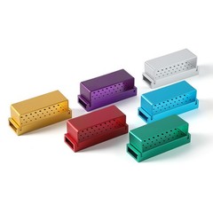 30 Holes Dental Burs Block Holder Disinfection Sterilization Box for RA FG Bur