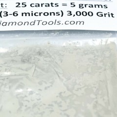 TechDiamondTools Diamond Powder 3,000 Grit 3-6 Microns, 25 cts = 5 Grams