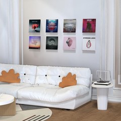 8 Pack 12-inch Vinyl Record Wall Mount, Clear Acrylic Album Record Holder Dis…