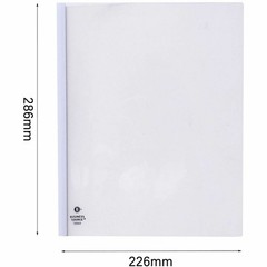 Business Source BSN78503 Slide Bind Cover 8.12″x11″ White 50/Box