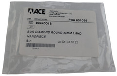 ACE 90440018 Diamond Round Bur #6 44mm 1.8mm HP Handpiece
