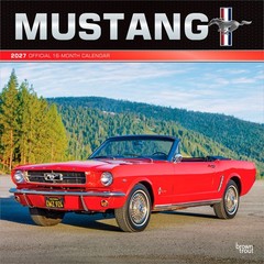 Ford Mustang OFFICIAL | 2027 12×24″ (Hanging) Wall Calendar | Foil Stamped Cover