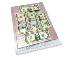 Nude Pink & Holographic Bubble Mailer 9.5×13 Metallic Foil Padded Envelopes Pack