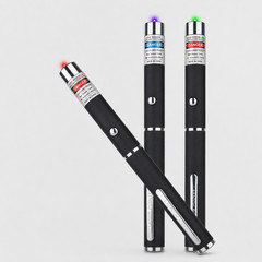 3 Pack Class II Presentation Laser Pointer Pens Red Green Violet 1mW AAA