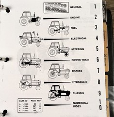 Case 1294 Tractor Service Manual Parts Catalog Repair Shop Set Workshop Book