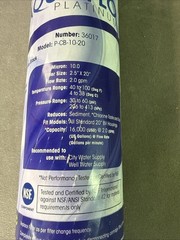 AQUA FLO PLATINUM P-CB-10-20, 10 MICRON CARBON BLOCK FILTER 36017 NEW