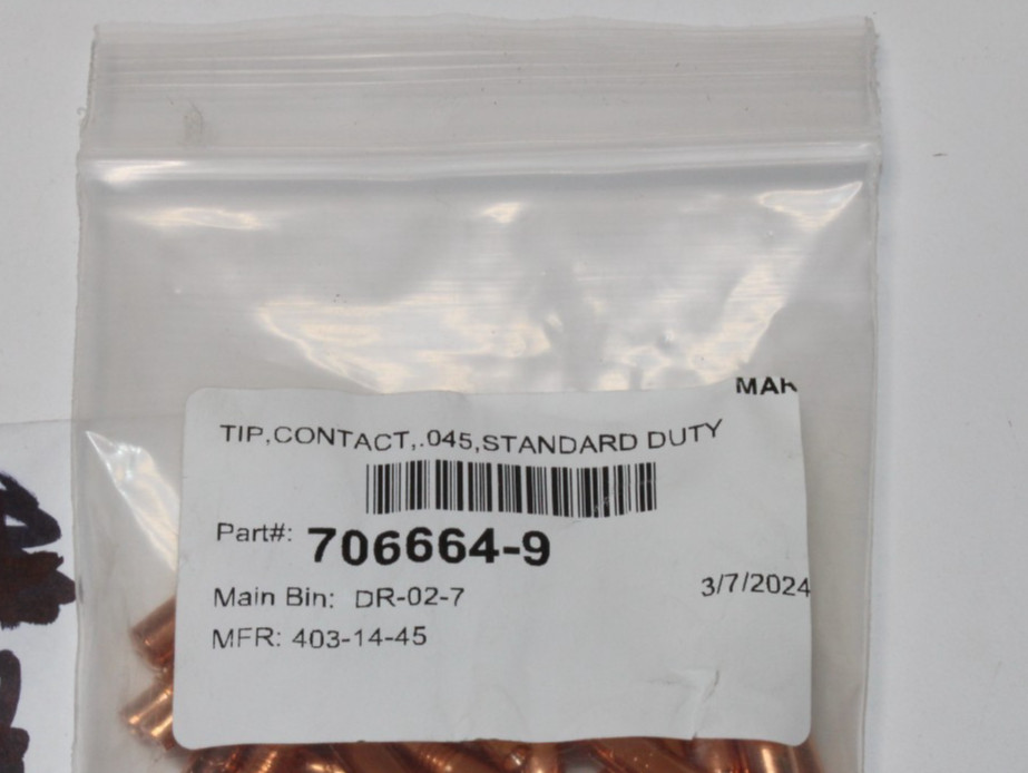 Tregaskiss, 403-14-45, Tough Lock Contact Tip .045 1.2mm Copper Welding Mig Weld