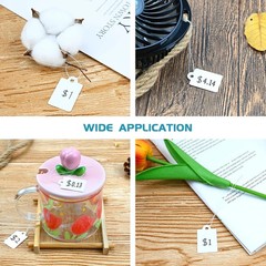 220 Pack White Price Tags with String Attached Marking Price Tags Price Labels D