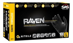 Raven® Powder-Free Exam Grade Nitrile Disposable Gloves – 7 Mil – 100PK 66518 L