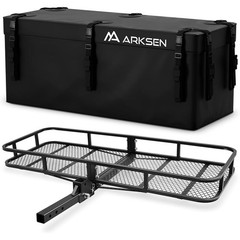 Heavy Duty 500LBS Cargo Carrier Hitch Mount Storage Basket SUVs Trucks Vans RVs
