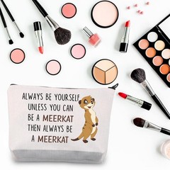 BDPWSS Meerkat Cosmetic Bag Meerkat Lover Gift Always Be Yourself Unless You …