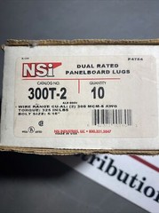 NSI 300T-2 Mechanical Connector 300KCMIL-2, Aluminum, Dual Rated, lot of 10