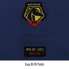 Revco Black Stallion Navy 7 oz. FR Cotton Knit Long-Sleeve T-Shirt Size Large