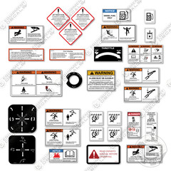 Fits ASV Warning Decals Track Loader – 7 YEAR OUTDOOR 3M VINYL!