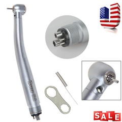 1-10Pcs Dental LED Fiber Optic E-generator High Speed Handpiece 3Way 4Holes UDM