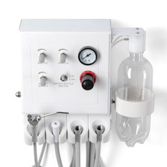 Portable Dental Turbine Air Compressor Unit 2/4Hole/High Low Speed Handpiece Kit