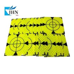 100pcs Fluorescent Green Reflector Sheet Reflective Tape Target All Size & Color