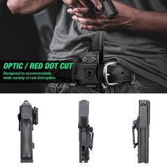 WARRIORLAND IWB Kydex Holster for Glock 43X / G43X MOS / G43 – Inside Wais