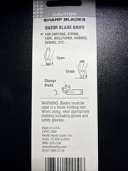 1 each Pacific Handy Cutter Metal Handy Cutter with blade CHC-16 yellow