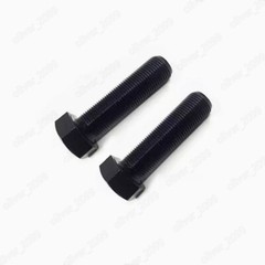 M9 Black 12.9 Steel Hexagon Head Bolts Screws DIN933 Pitch 1.0 / 1.25 / 1.5