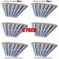 QTY(6) 6 Bulb / Lamp T8 LED High Bay Warehouse, Shop, Commercial Light Fixture