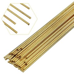 Moxweyeni 40 Pcs Brass Rods 1.5 mm 2 mm Brass Welding Brazing Rods Copper Alloy