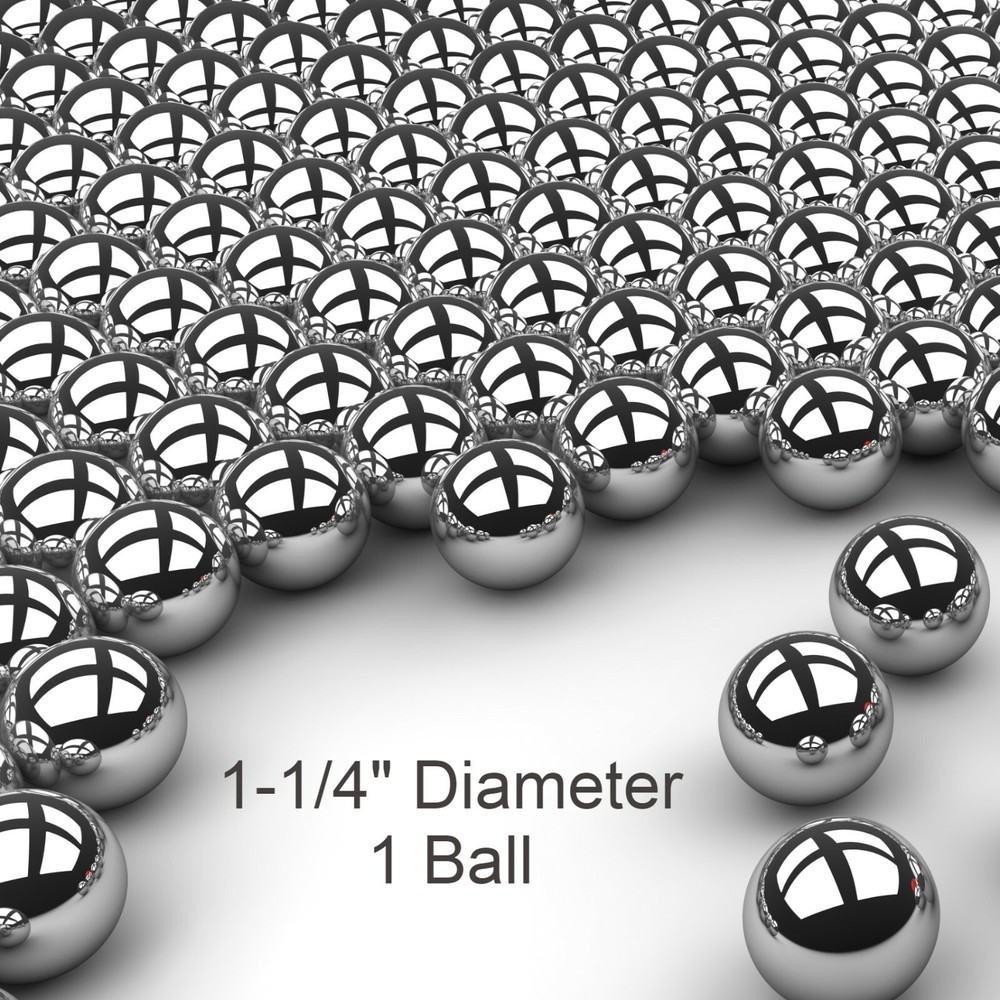 One 1-1/4″ G25 Precision 440 Stainless Steel Bearing Ball