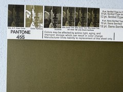 Pantone Vintage Poster [Gray, Yellow, Ocher] Uncoated Sheet by Leteraset