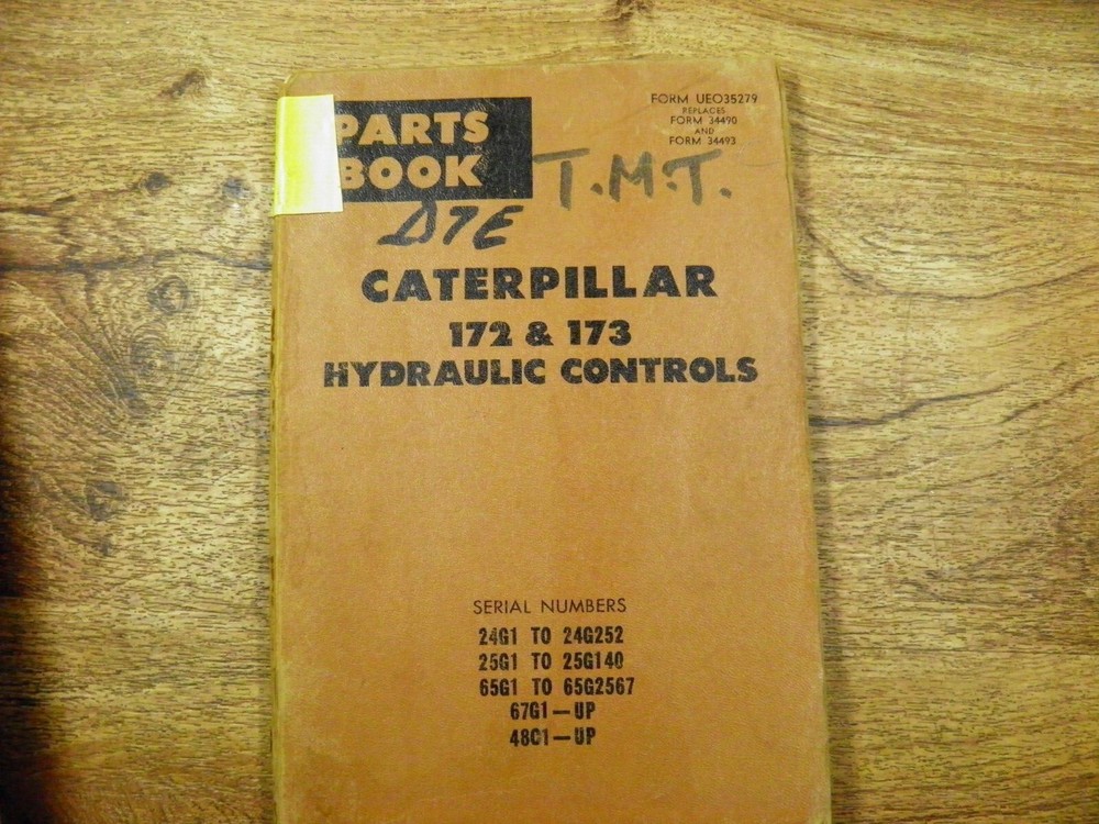 CAT Caterpillar 172 173 HYDRAULIC CONTROLS 24G 25G 65G 67G 48G