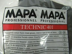 12 Pair – MAPA Professional TECHNIC 401 Neoprene Lined Work Gloves – Men’s SMALL