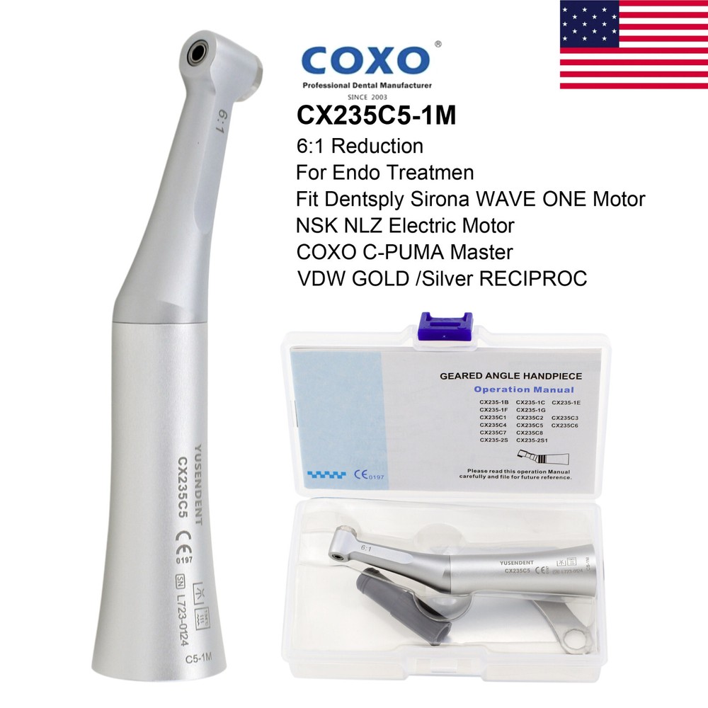 COXO 6:1 Endo Handpiece 10:1 Reciprocating Contra Angle fit Dentsply VDW NSK NLZ