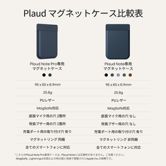 Plaud Note Pro Magnetic Case MagSafe Compatible Leather Black Japan Accessory