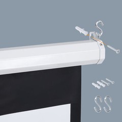 120” Projector Screen Diagonal TV Screen Manual Matte HD Movie Theater 1:1