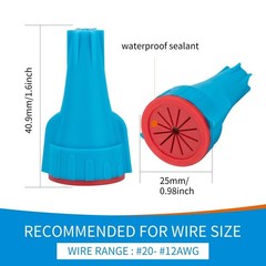 Dicio Waterproof Landscape Wire Connectors for 20-10 AWG 10 PCs UL Listed, Wi…