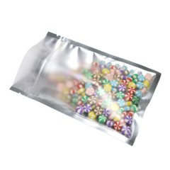 Assorted Size Frosted Clear Front Matte Black Back Foil Mylar Zip Lock Bag B01