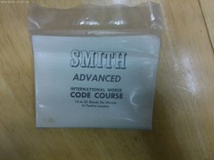 INTERNATIONAL ADVANCED MORSE CODE COURSE CASSETTE HH SMITH,NOS 16 TO 25 WPM