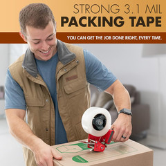 Industrial Grade Clear Packing Tape 6 Rolls – 110 Yards per Roll – 2″ Wide X 2.7