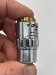 Olympus MSPlan 2.5 0.07 Infinity/- f=180 Microscope Objective Lens 110587 IC ✅