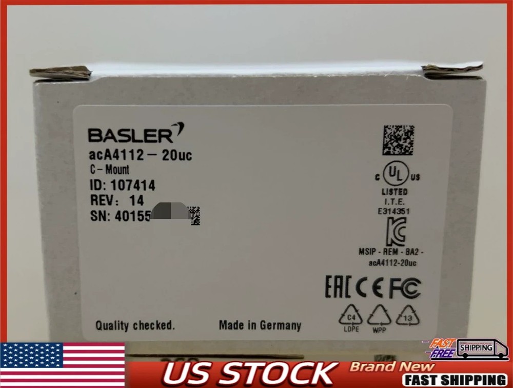Basler Industrial Camera aca4112-20uc NEW SEALED Quick Delivery US Stock