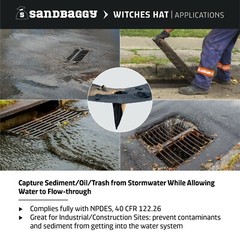 Sandbaggy Witches Hat – Inlet Protection for Drains/Catch Basins – Pack of 1