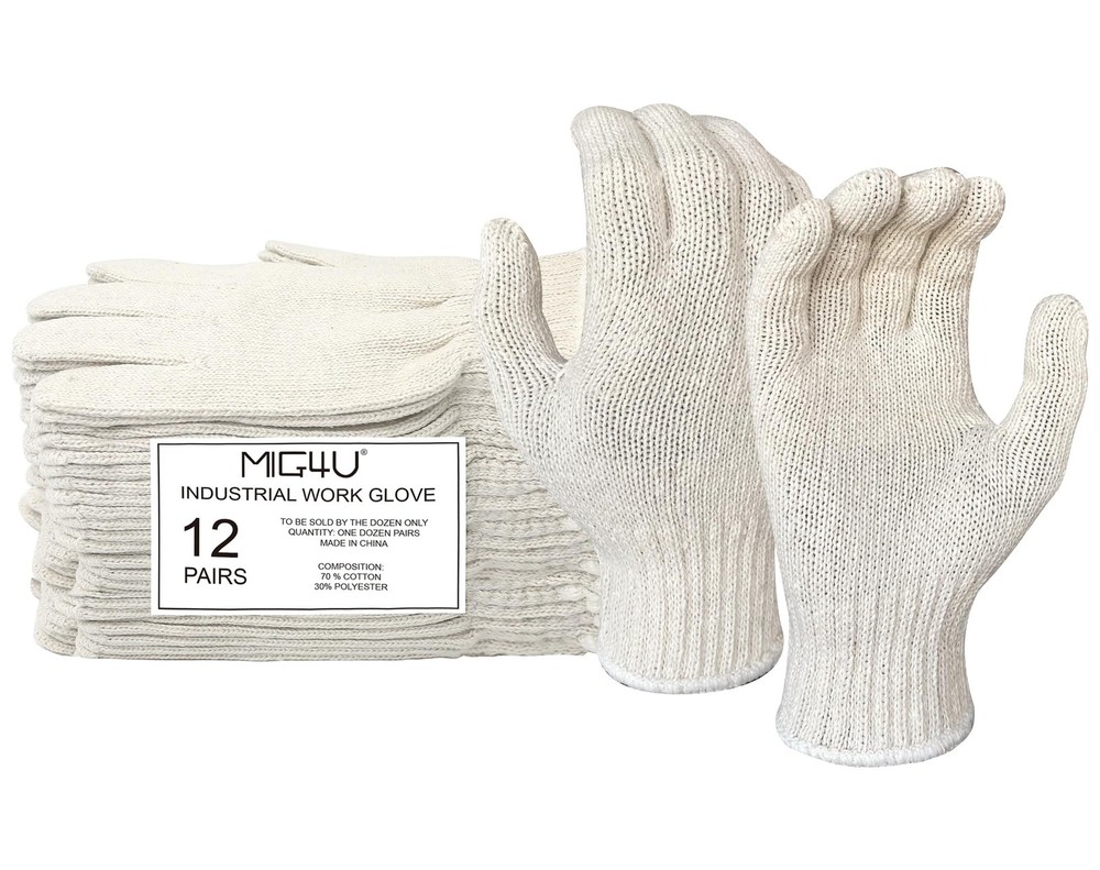 100 Cotton White Gloves – 6 Pairs for Safety, Work, Art Handling