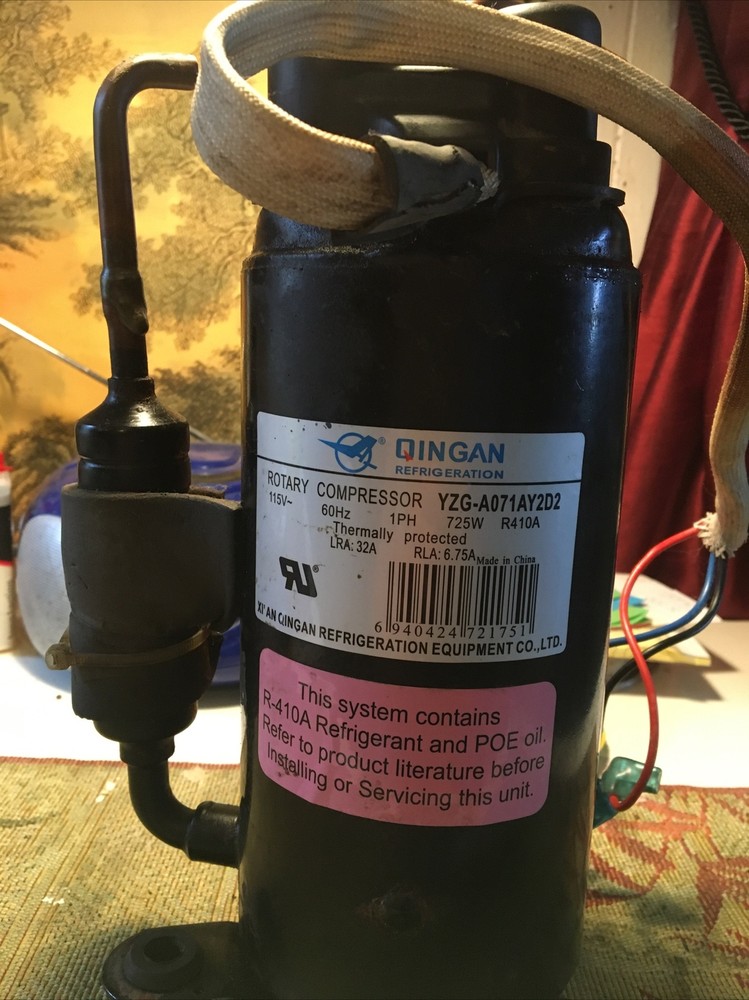QINGAN YZG-A071AY2D2 115V 60Hz 1PH 725W R410A LRA 32A RLA 6.75A Compressor