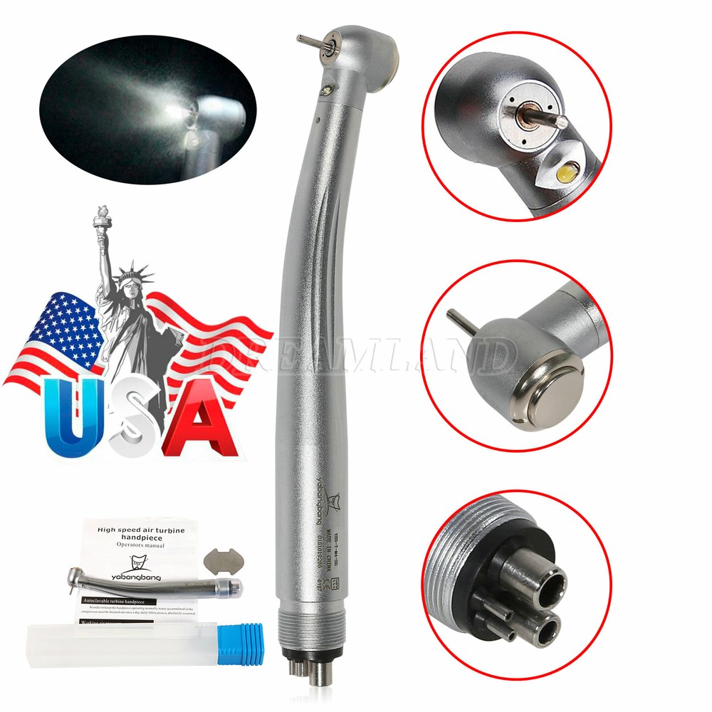 NSK Style Dental LED Fiber Optic E-generator / High Speed Handpiece Turbine 2/4H
