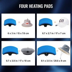 VEVOR Hat Heat Press Cap Heat Press Machine 4 Heating Pads Sublimation Transfer