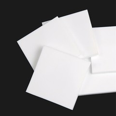 PTFE White Sheet 0.5mm to 30mm Thick Various Sizes 100mm to 300mm