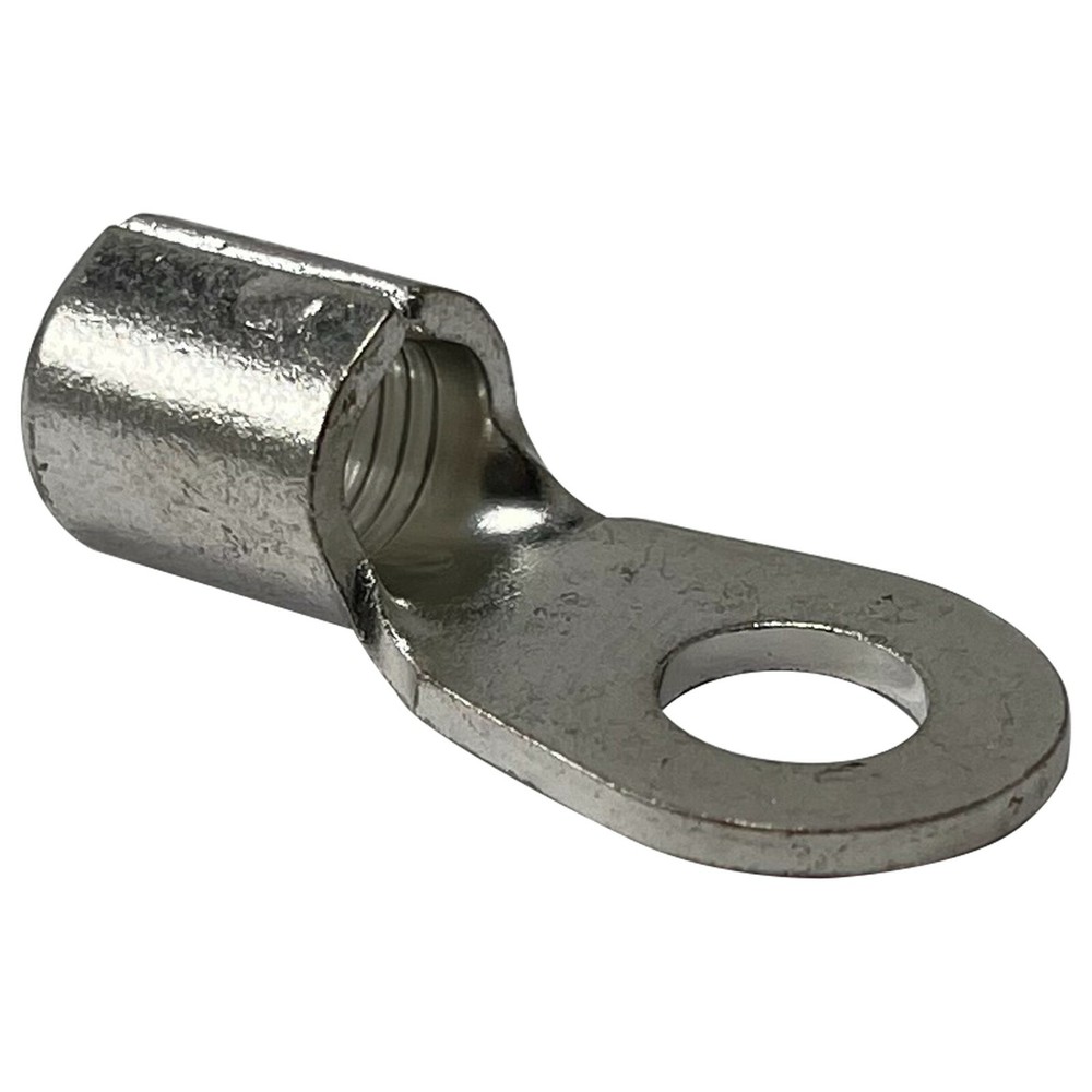 100 Pcs Non-Insulated Ring Connector 4 Gauge 5/16″ Stud Wire Connector – USA