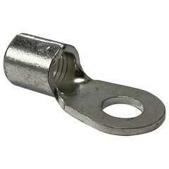 100 Pcs Non-Insulated Ring Connector 4 Gauge 5/16″ Stud Wire Connector – USA